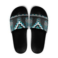 Paua Shell Taniko Pattern Aotearoa Slide Sandals Niho Taniwha Mix Poutama - Aussie Hoodie
