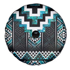 Paua Shell Taniko Pattern Aotearoa Spare Tire Cover Niho Taniwha Mix Poutama