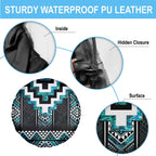 Paua Shell Taniko Pattern Aotearoa Spare Tire Cover Niho Taniwha Mix Poutama