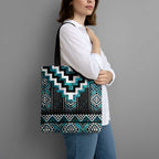 Paua Shell Taniko Pattern Aotearoa Tote Bag Niho Taniwha Mix Poutama - Aussie Hoodie