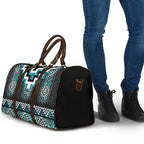 Paua Shell Taniko Pattern Aotearoa Travel Bag Niho Taniwha Mix Poutama - Aussie Hoodie