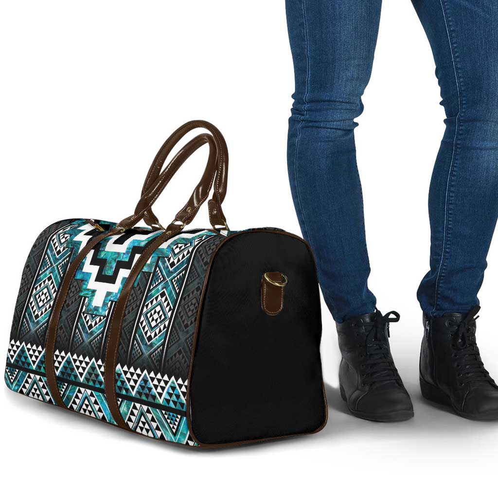 Paua Shell Taniko Pattern Aotearoa Travel Bag Niho Taniwha Mix Poutama - Aussie Hoodie