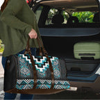 Paua Shell Taniko Pattern Aotearoa Travel Bag Niho Taniwha Mix Poutama - Aussie Hoodie