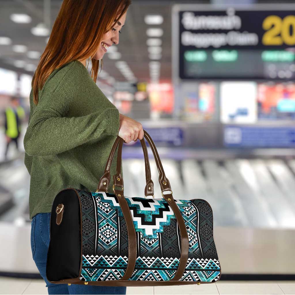 Paua Shell Taniko Pattern Aotearoa Travel Bag Niho Taniwha Mix Poutama - Aussie Hoodie