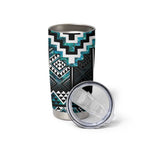 Paua Shell Taniko Pattern Aotearoa Tumbler Cup Niho Taniwha Mix Poutama