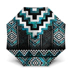Paua Shell Taniko Pattern Aotearoa Umbrella Niho Taniwha Mix Poutama - Aussie Hoodie