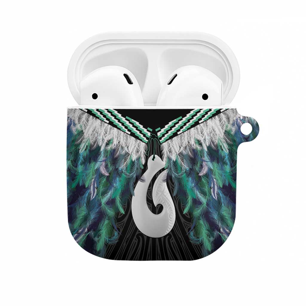 Aotearoa Korowai Motif AirPods Case Hei Matau Poutama Maori Pattern - Aussie Hoodie
