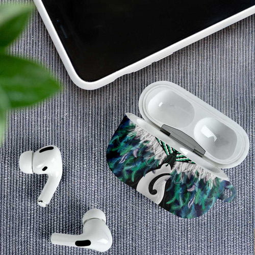 Aotearoa Korowai Motif AirPods Case Hei Matau Poutama Maori Pattern - Aussie Hoodie