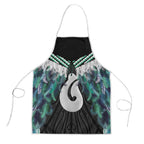 Aotearoa Korowai Motif Apron Hei Matau Poutama Maori Pattern - Aussie Hoodie