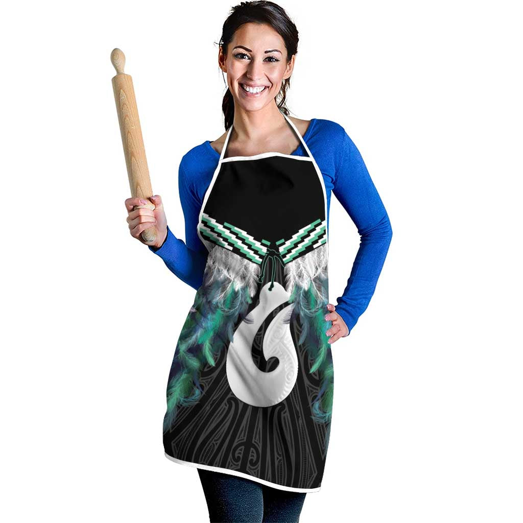 Aotearoa Korowai Motif Apron Hei Matau Poutama Maori Pattern - Aussie Hoodie