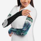 Aotearoa Korowai Motif Arm Sleeves Hei Matau Poutama Maori Pattern - Aussie Hoodie