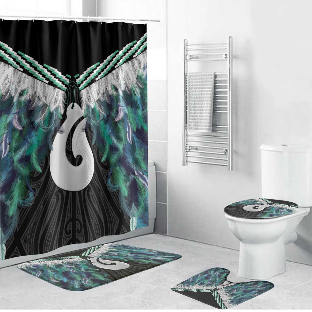 Aotearoa Korowai Motif Bathroom Set Hei Matau Poutama Maori Pattern - Aussie Hoodie