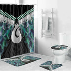 Aotearoa Korowai Motif Bathroom Set Hei Matau Poutama Maori Pattern - Aussie Hoodie
