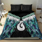 Aotearoa Korowai Motif Bedding Set Hei Matau Poutama Maori Pattern