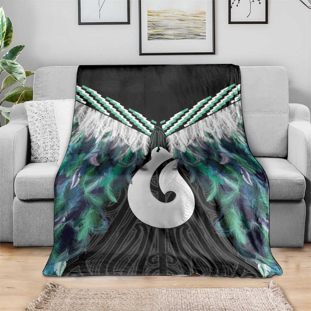 Aotearoa Korowai Motif Blanket Hei Matau Poutama Maori Pattern