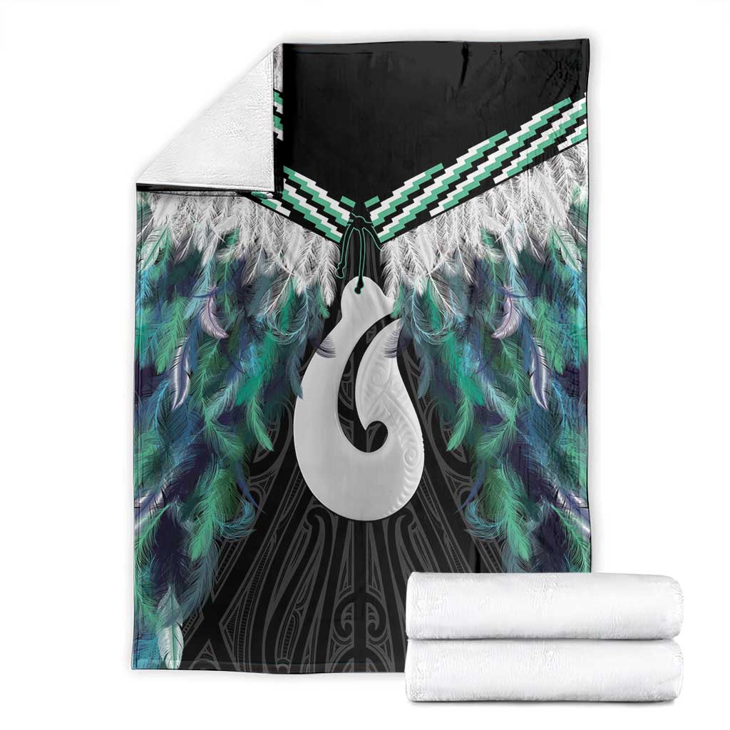 Aotearoa Korowai Motif Blanket Hei Matau Poutama Maori Pattern