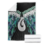 Aotearoa Korowai Motif Blanket Hei Matau Poutama Maori Pattern