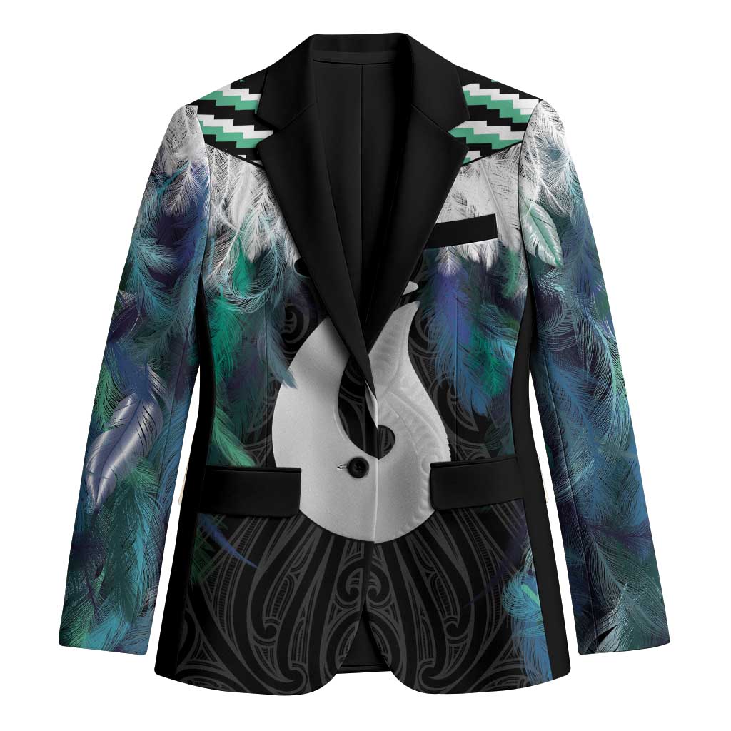 Aotearoa Korowai Motif Blazer Hei Matau Poutama Maori Pattern - Aussie Hoodie