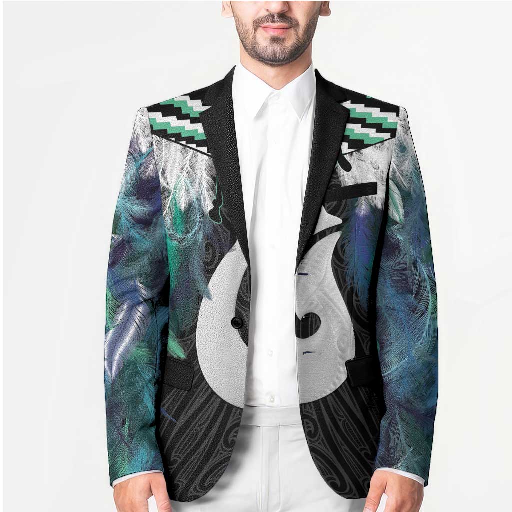 Aotearoa Korowai Motif Blazer Hei Matau Poutama Maori Pattern - Aussie Hoodie