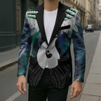 Aotearoa Korowai Motif Blazer Hei Matau Poutama Maori Pattern - Aussie Hoodie