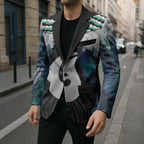Aotearoa Korowai Motif Blazer Hei Matau Poutama Maori Pattern - Aussie Hoodie
