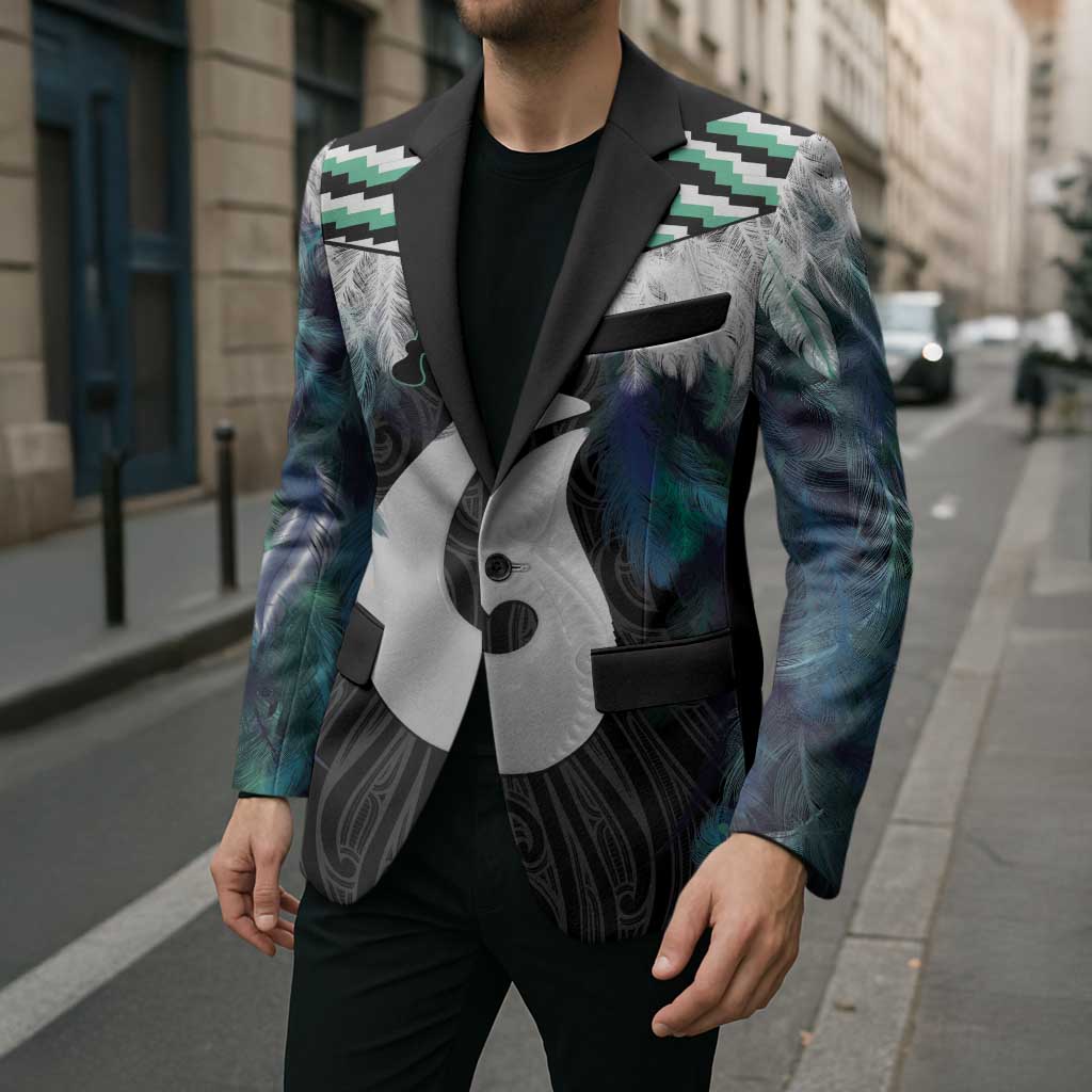 Aotearoa Korowai Motif Blazer Hei Matau Poutama Maori Pattern - Aussie Hoodie