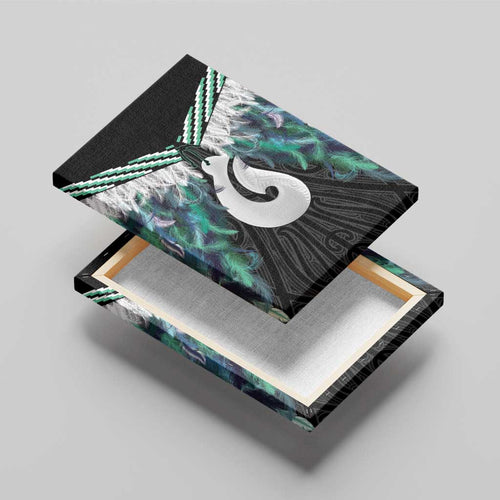 Aotearoa Korowai Motif Canvas Wall Art Hei Matau Poutama Maori Pattern