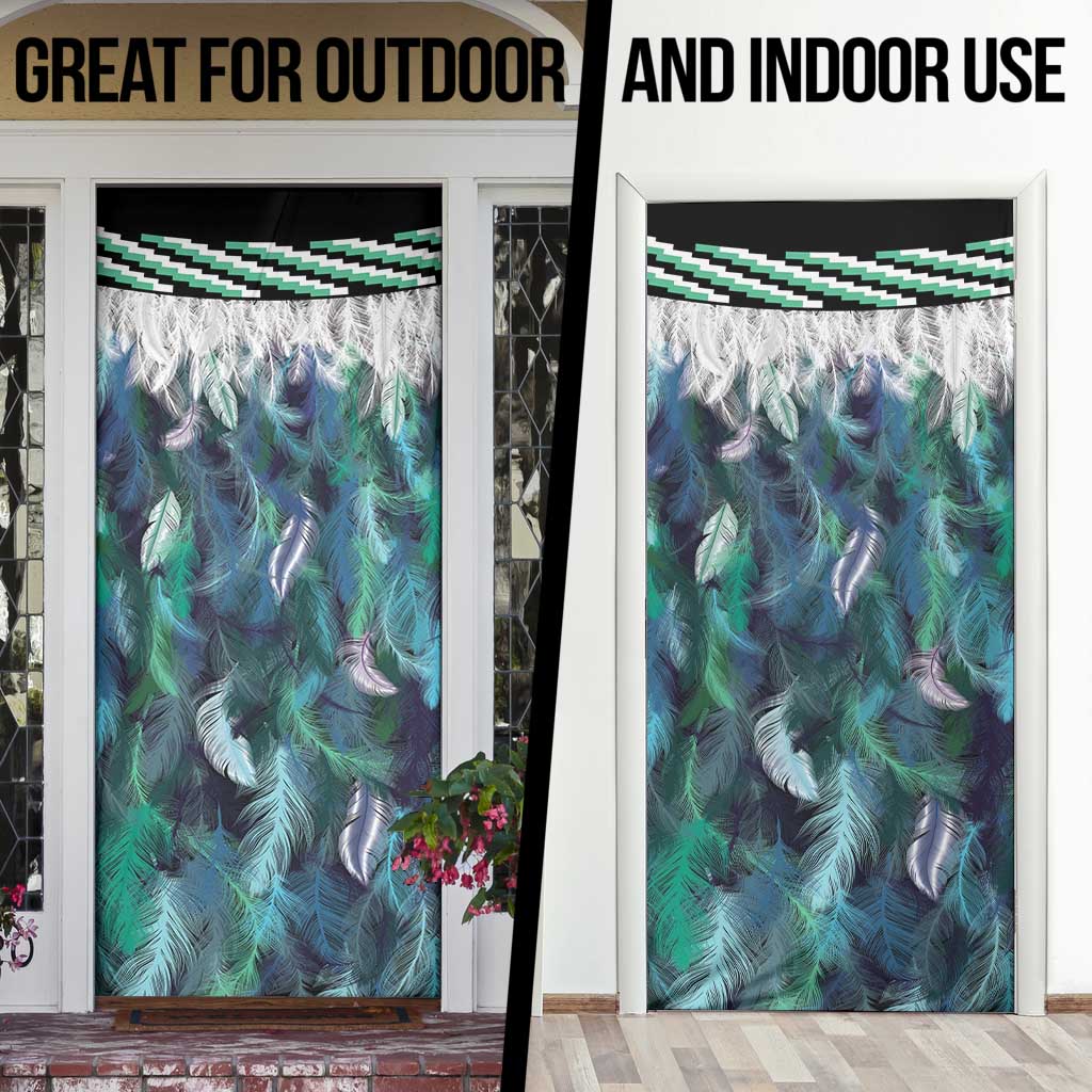 Aotearoa Korowai Motif Door Cover Hei Matau Poutama Maori Pattern - Aussie Hoodie