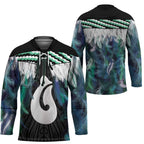 Aotearoa Korowai Motif Hockey Jersey Hei Matau Poutama Maori Pattern - Aussie Hoodie
