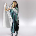 Aotearoa Korowai Motif Hooded Blanket Hei Matau Poutama Maori Pattern