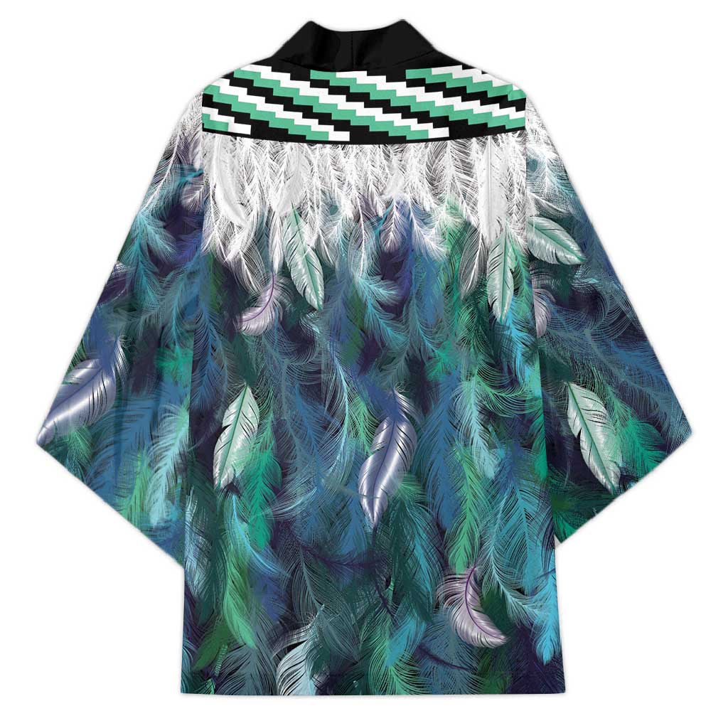 Aotearoa Korowai Motif Kimono Hei Matau Poutama Maori Pattern - Aussie Hoodie