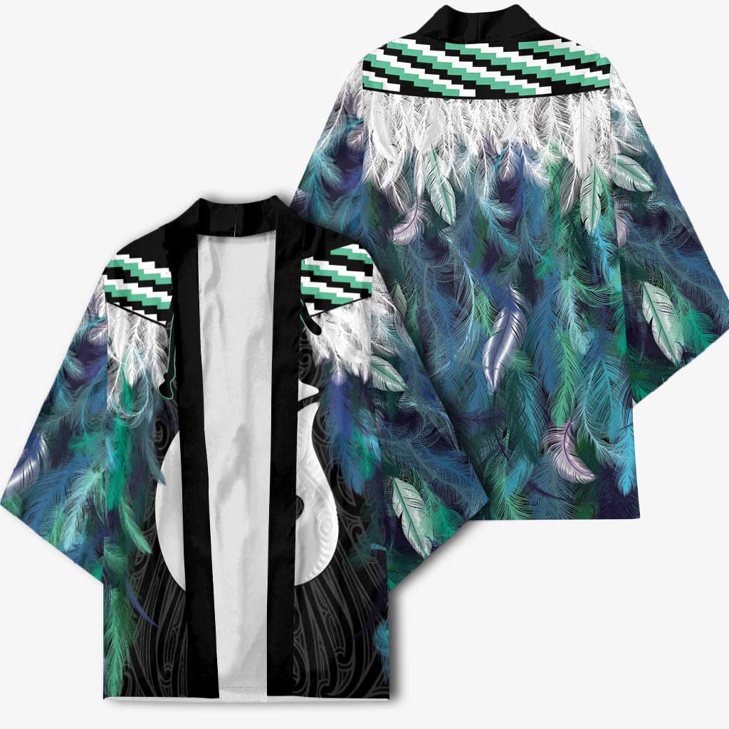 Aotearoa Korowai Motif Kimono Hei Matau Poutama Maori Pattern - Aussie Hoodie
