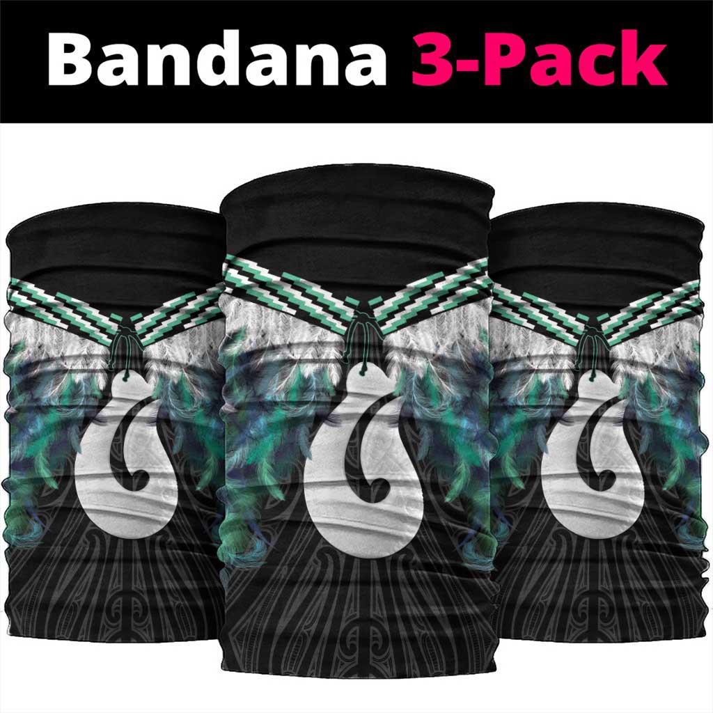 Aotearoa Korowai Motif Neck Gaiter Hei Matau Poutama Maori Pattern - Aussie Hoodie