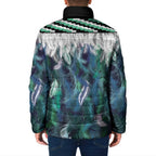 Aotearoa Korowai Motif Padded Jacket Hei Matau Poutama Maori Pattern - Aussie Hoodie