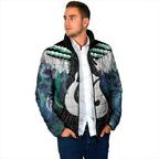 Aotearoa Korowai Motif Padded Jacket Hei Matau Poutama Maori Pattern - Aussie Hoodie