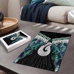 Aotearoa Korowai Motif Puzzle Hei Matau Poutama Maori Pattern - Aussie Hoodie