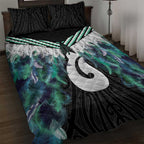 Aotearoa Korowai Motif Quilt Bed Set Hei Matau Poutama Maori Pattern