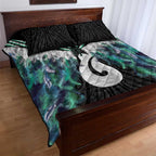 Aotearoa Korowai Motif Quilt Bed Set Hei Matau Poutama Maori Pattern