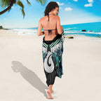 Aotearoa Korowai Motif Sarong Hei Matau Poutama Maori Pattern