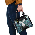 Aotearoa Korowai Motif Shoulder Handbag Hei Matau Poutama Maori Pattern