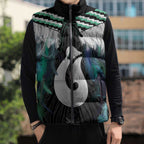 Aotearoa Korowai Motif Sleeveless Puffer Jacket Hei Matau Poutama Maori Pattern - Aussie Hoodie