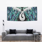 Aotearoa Korowai Motif Tapestry Hei Matau Poutama Maori Pattern