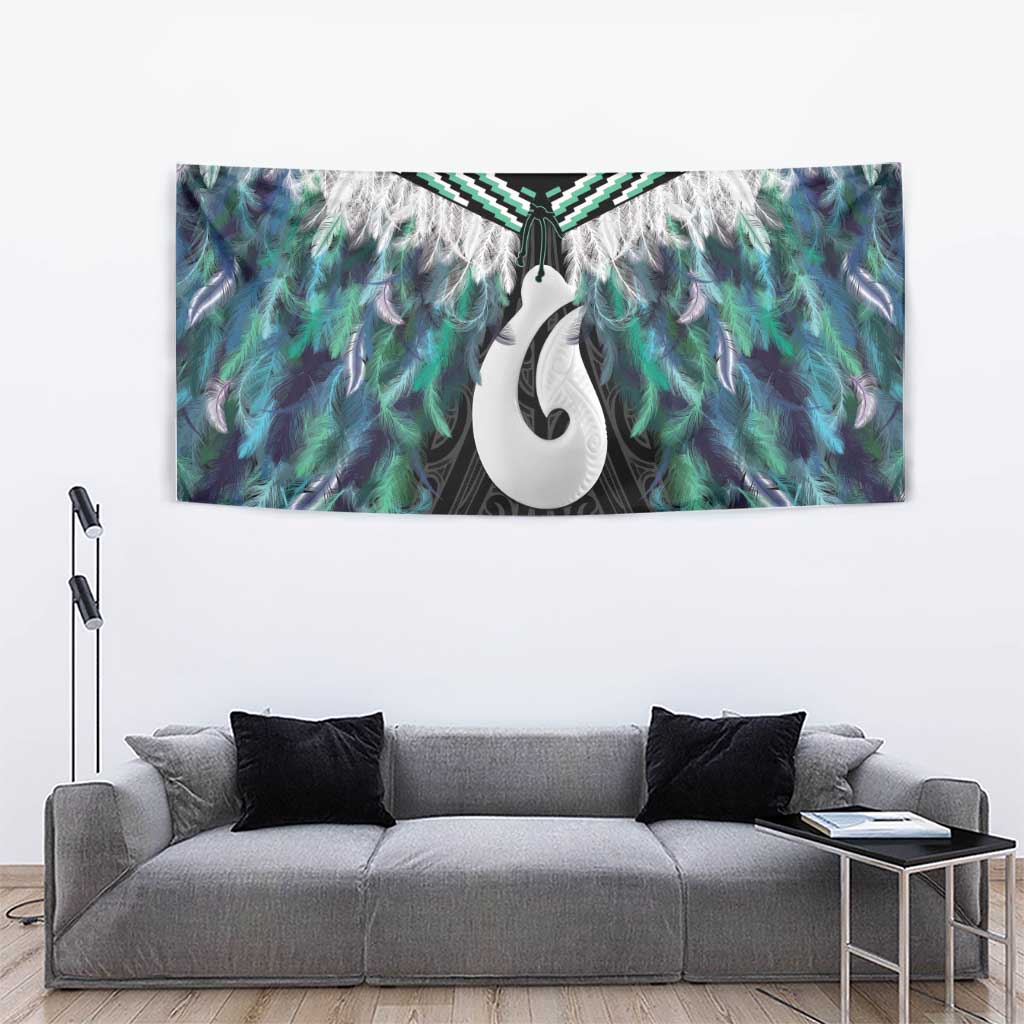 Aotearoa Korowai Motif Tapestry Hei Matau Poutama Maori Pattern