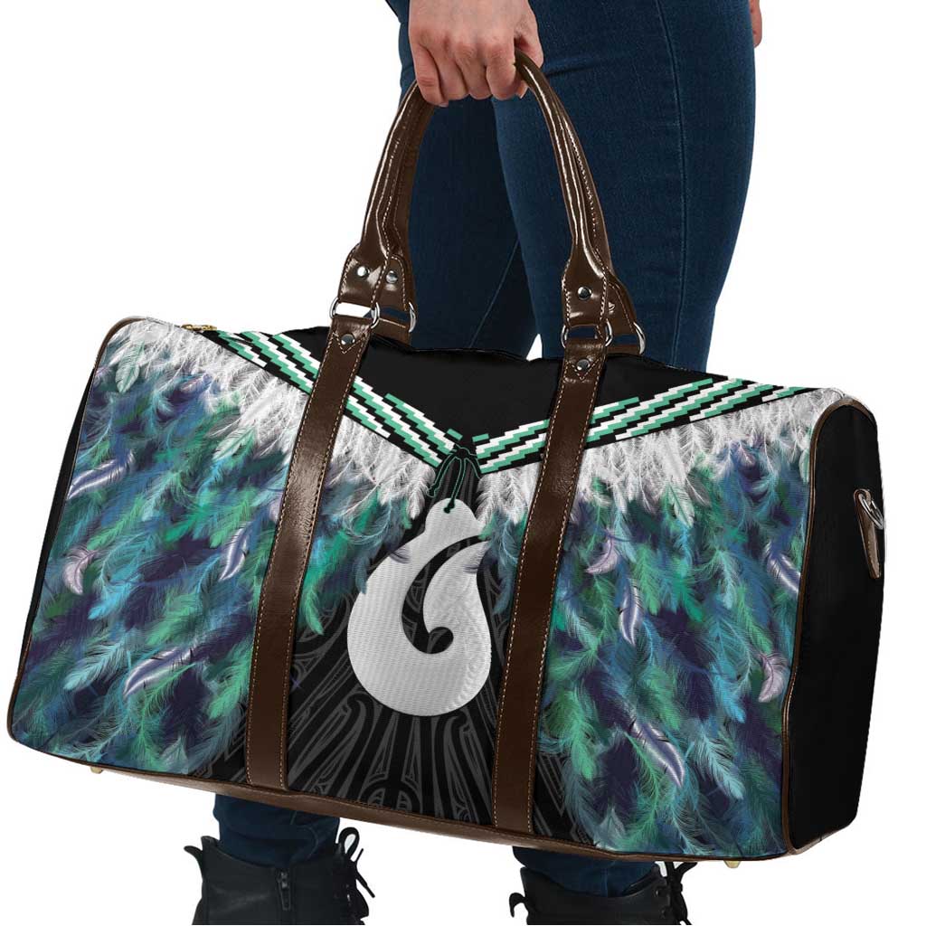 Aotearoa Korowai Motif Travel Bag Hei Matau Poutama Maori Pattern - Aussie Hoodie