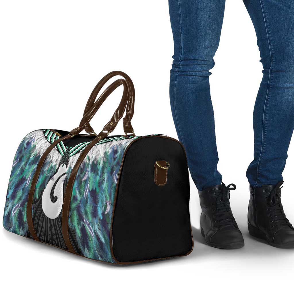 Aotearoa Korowai Motif Travel Bag Hei Matau Poutama Maori Pattern - Aussie Hoodie