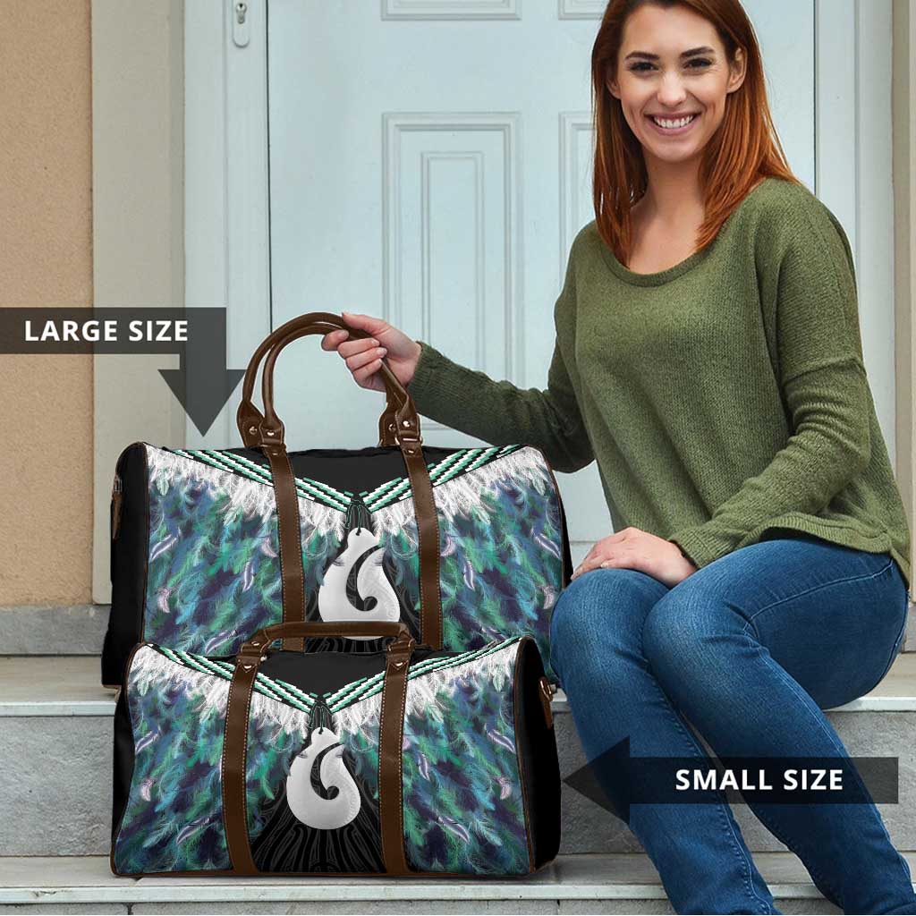 Aotearoa Korowai Motif Travel Bag Hei Matau Poutama Maori Pattern - Aussie Hoodie