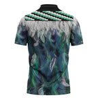 Aotearoa Korowai Motif Zipper Polo Shirt Hei Matau Poutama Maori Pattern - Aussie Hoodie