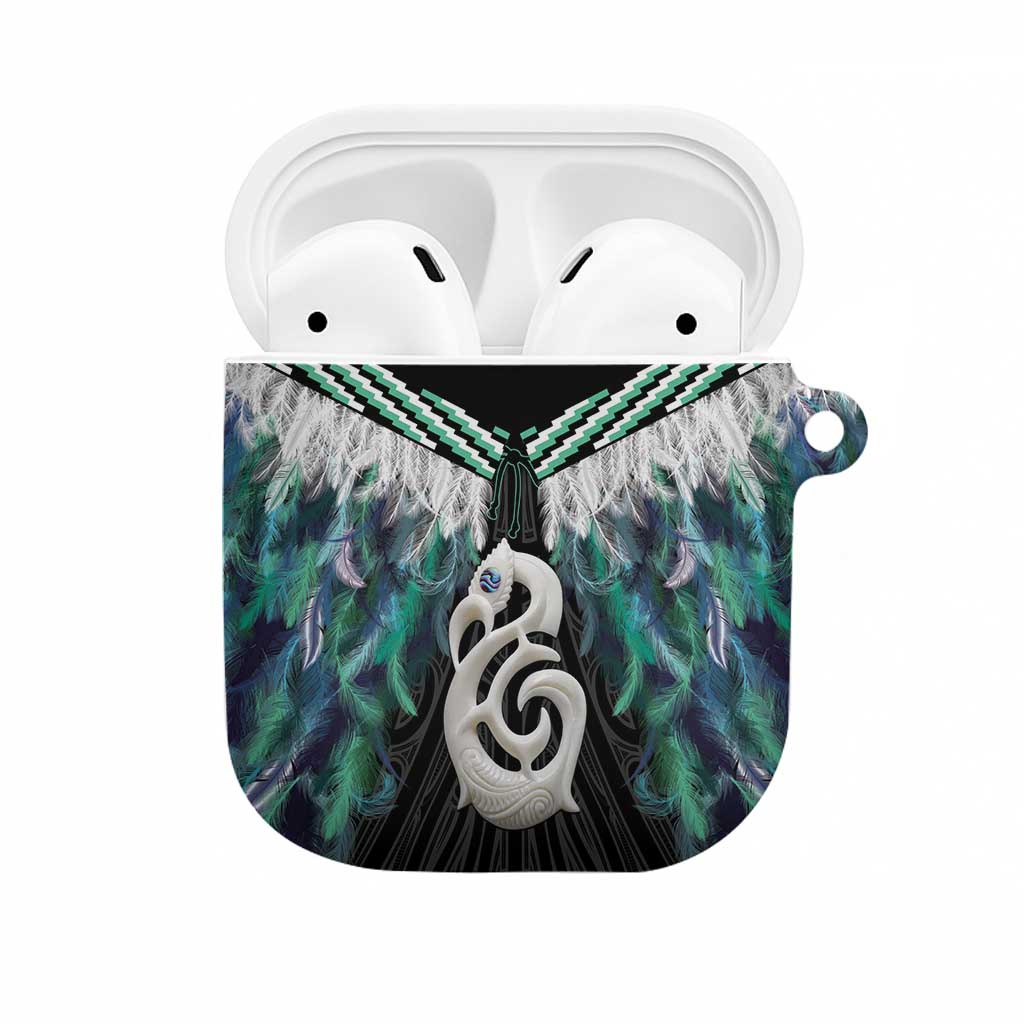 Aotearoa Korowai Motif AirPods Case Hei Manaia Poutama Maori Pattern - Aussie Hoodie