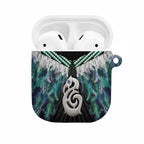 Aotearoa Korowai Motif AirPods Case Hei Manaia Poutama Maori Pattern - Aussie Hoodie