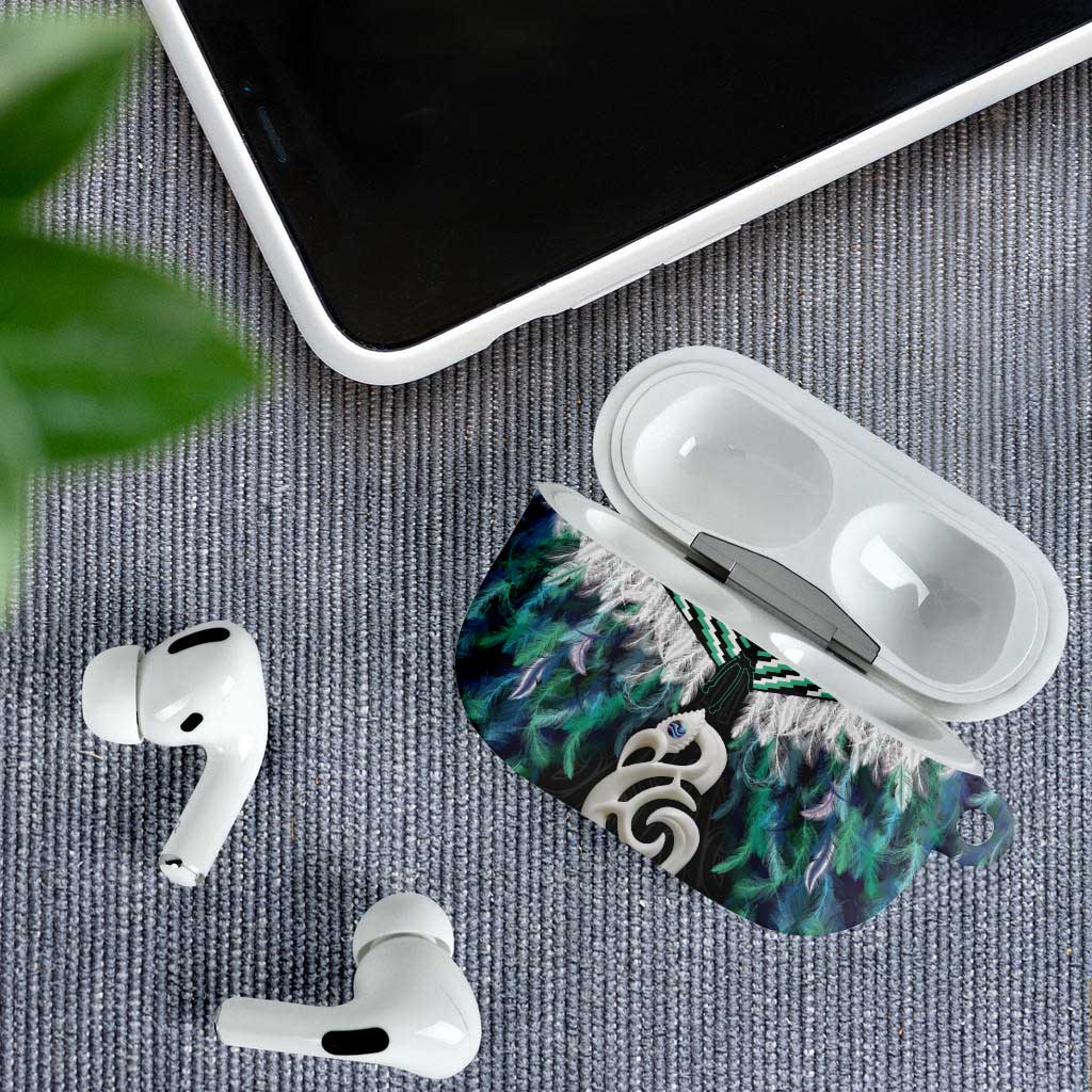Aotearoa Korowai Motif AirPods Case Hei Manaia Poutama Maori Pattern - Aussie Hoodie